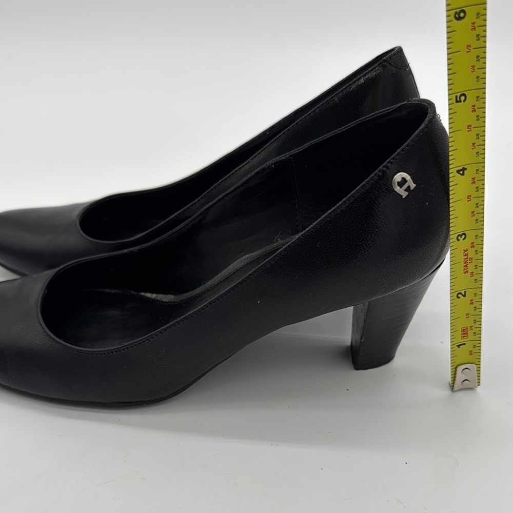 Etienne Aigner Black Heels Classic Professional Design Size 6 - Picture 8 of 9